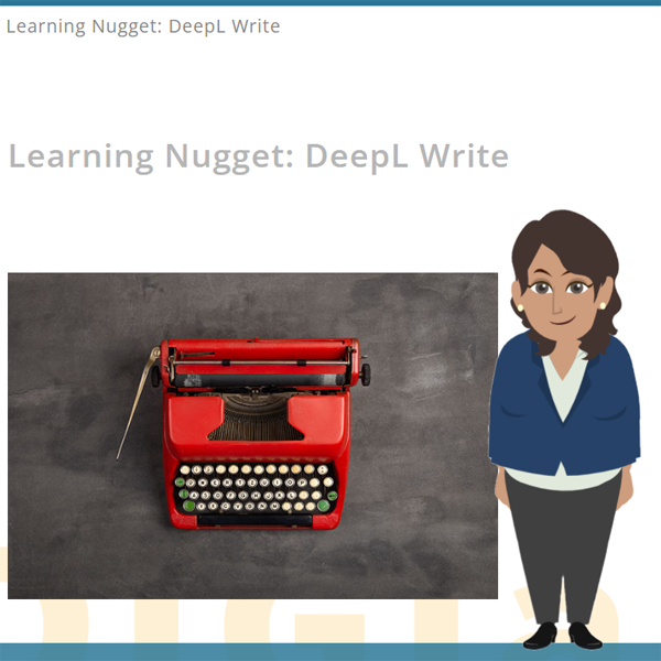 Öffnen 05 - Learning Nugget: DeepL Write
